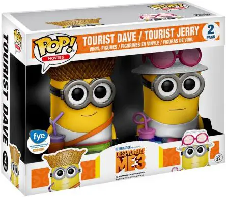 Figurine pop Dave & Jerry les Touristes - 2 pack - Moi, Moche et Méchant - 1