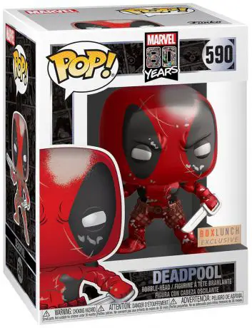 Figurine pop Deadpool - Métallique - Marvel 80 ans - 1