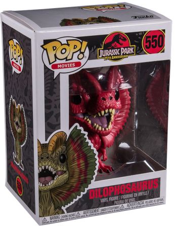 Figurine pop Dilophosaure Rouge - Jurassic Park - 1
