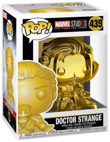 Figurine pop Docteur Strange - Chrome Or - Marvel Studios - L'anniversaire des 10 ans - 1