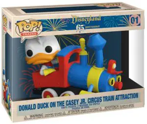 Figurine Donald Duck sur l’attraction de train du cirque Casey Jr. – 65 ème anniversaire Disneyland- #1