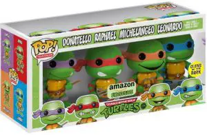 Figurine Donatello, Raphael, Michelangelo & Leonardo – Brillant dans le noir – 4 pack – Tortues Ninja