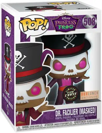 Figurine pop Dr Facilier avec Masque - Brillant dans le noir - La Princesse et la Grenouille - 1