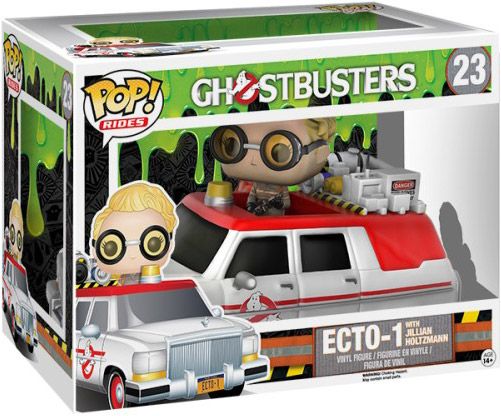 Figurine pop Dr Jillian Holtzmann avec Ecto-1 - Ghostbusters - SOS fantômes - 1