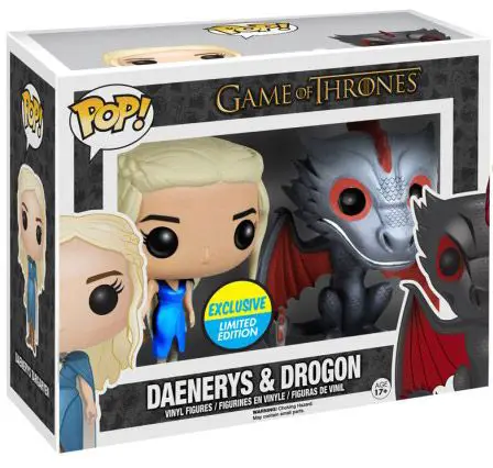 Figurine pop Drogon & Daenerys - 2 Pack - Métallique - Game of Thrones - 1