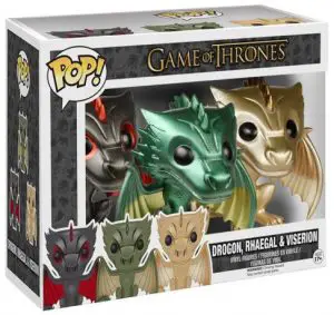 Figurine Drogon, Rhaegal et Viserion – Metallique 3 Pack – Game of Thrones