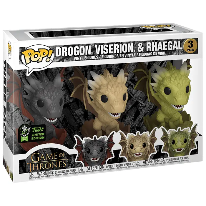 Figurine pop Drogon, Viserion et Rhaegal in eggs - Game Of Thrones - 2