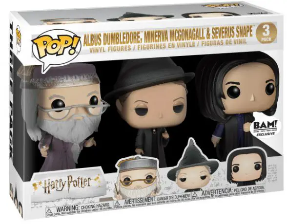 Figurine pop Dumbledore, McGonagall & Rogue - 3 Pack - Harry Potter - 1