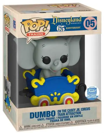Figurine pop Dumbo sur Casey Jr. Circus Train Attraction - 65 ème anniversaire Disneyland - 1