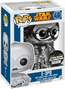 Figurine E-3PO – Argent Métallisé – Star Wars 1 : La Menace fantôme- #46