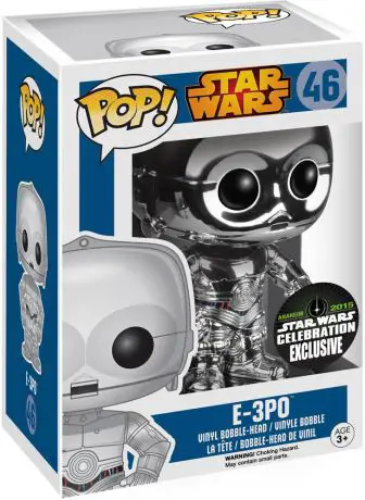 Figurine pop E-3PO - Argent Métallisé - Star Wars 1 : La Menace fantôme - 1