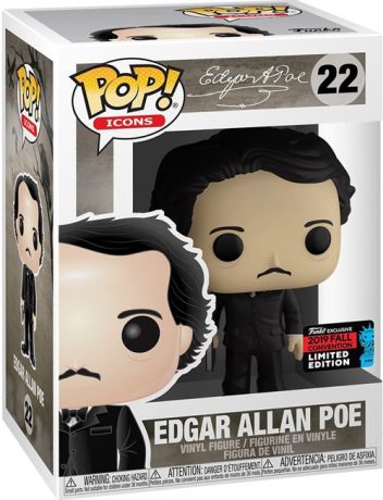 Figurine pop Edgar Allan Poe avec livre - Célébrités - 1