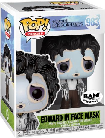 Figurine pop Edward avec Masque pour le Visage - Edward aux mains d'argent - 1