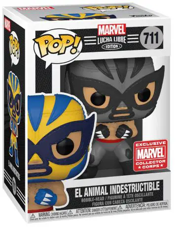 Figurine pop El Animal Indestructible gris - Marvel Lucha Libre - 1