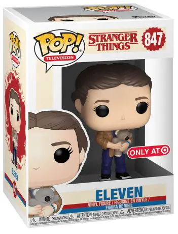 Figurine pop Eleven avec ours en peluche - Stranger Things - 1