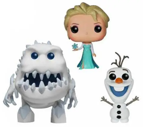 Figurine pop Elsa, Guimauve et Olaf - 3 Pack - Frozen - La reine des neiges - 2