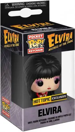 Figurine pop Elvira en Robe Rouge - Porte-clés & Pailleté - Elvira, Maîtresse des Ténèbres - 1