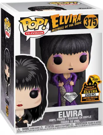 Figurine pop Elvira en Robe Violette - Pailletée - Elvira, Maîtresse des Ténèbres - 1