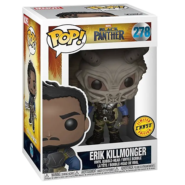 Figurine pop Erik Killmonger with mask chase - Black Panther - 2