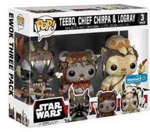 Figurine Ewoks Teebo Chirpa Logray – Pack 3 – Star Wars : The Clone Wars