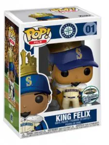 Figurine Felix Hernandez « Roi Felix » cape jaune – MLB : Ligue Majeure de Baseball- #1