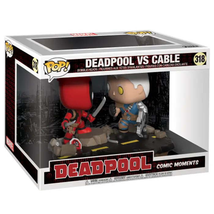 Figurine pop Figurines Comic Moments Deadpool VS Cable - Deadpool - 2