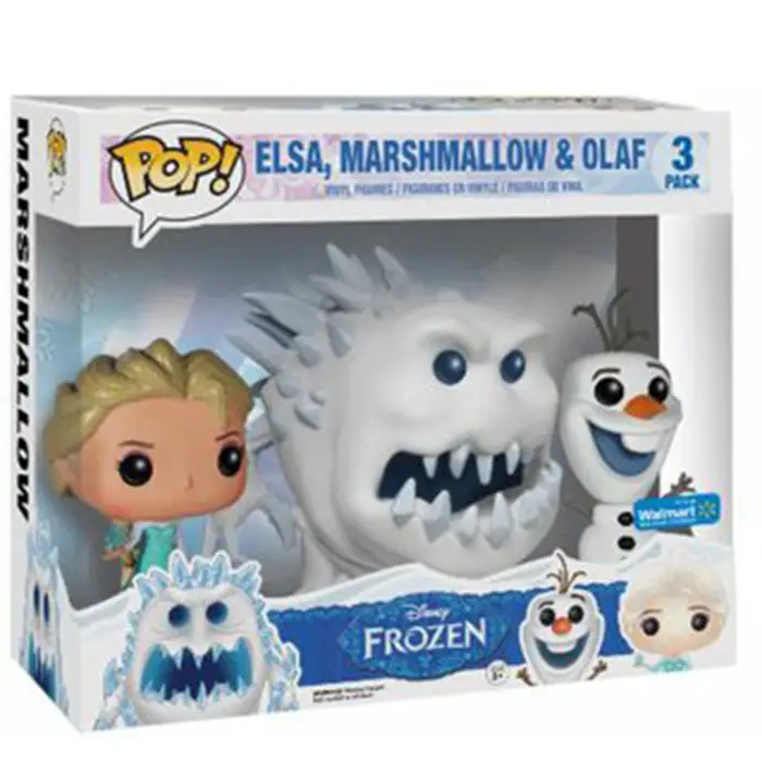 Figurine pop Figurines Elsa, Marshmallow et Olaf - Frozen - La reine des neiges - 2