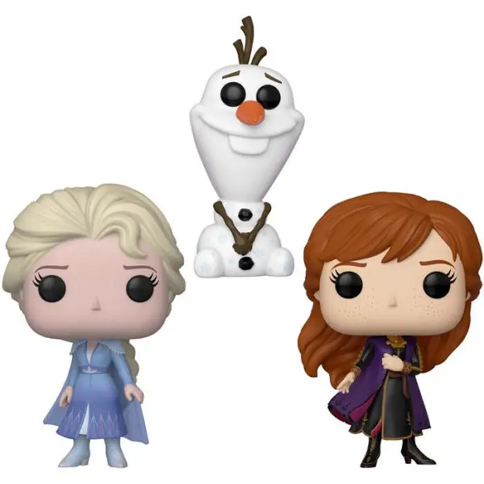 Figurine pop Figurines Elsa, Olaf & Anna - Frozen 2 - La reine des neiges 2 - 1