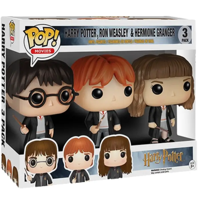 Figurine pop Figurines Harry, Ron et Hermione - Harry Potter - 2