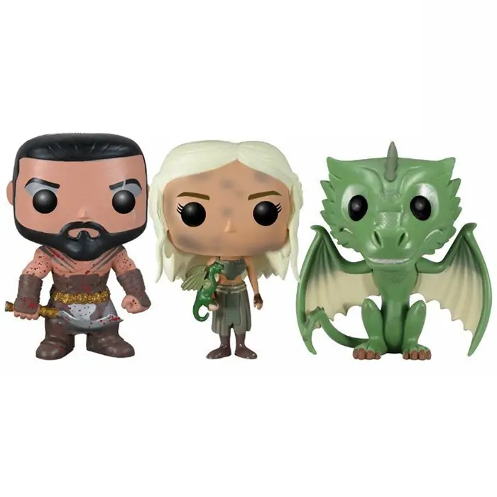 Figurine pop Figurines Khal, Khaleesi et Rhaegal - Game Of Thrones - 1