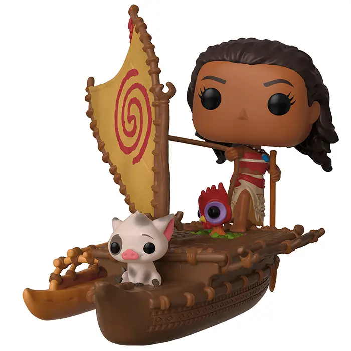 Figurine pop Figurines Moana & Pua on Boat - Moana - Vaiana - 1
