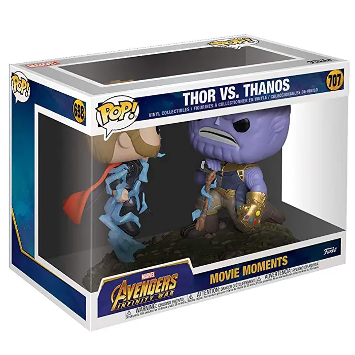 Figurine pop Figurines Movie Moments Thor VS Thanos - Avengers Infinity War - 2