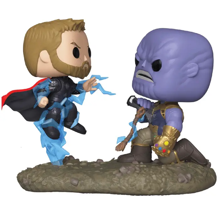 Figurine pop Figurines Movie Moments Thor VS Thanos - Avengers Infinity War - 1