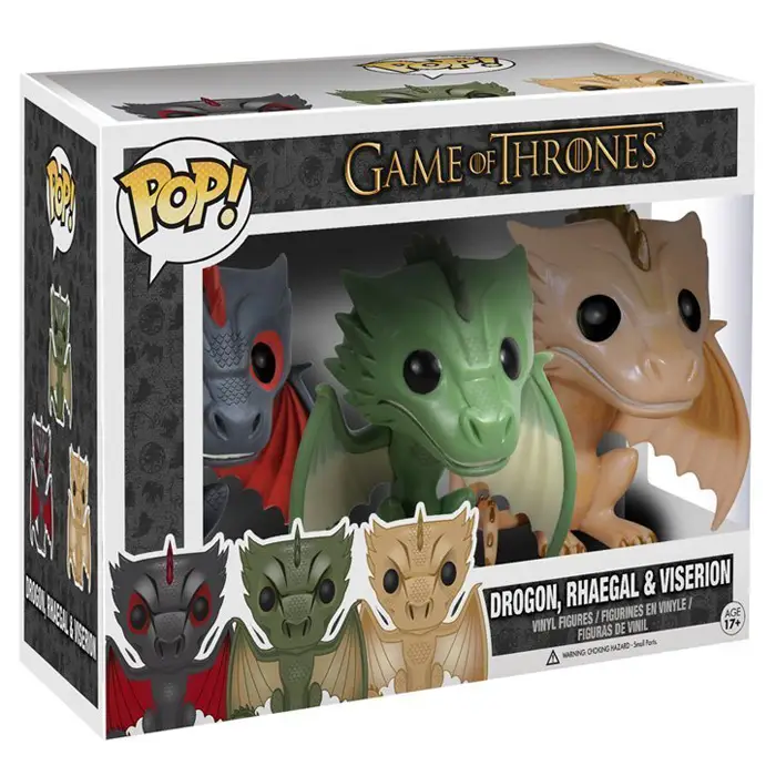 Figurine pop Figurines Rhaegal, Viserion et Drogon - Game Of Thrones - 2