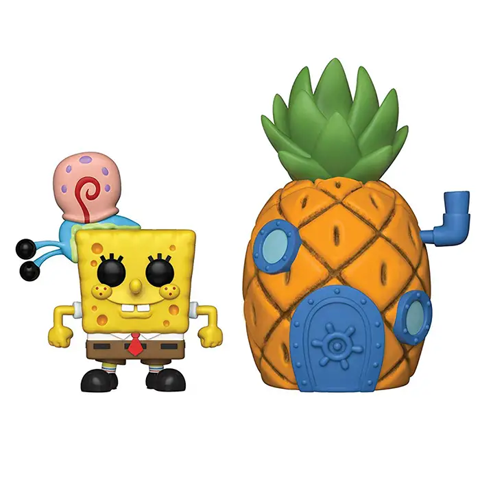 Figurine pop Figurines Spongebob With Gary and Pineapple House - Bob l'éponge - 1
