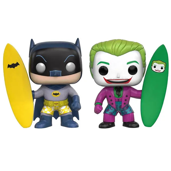 Figurine pop Figurines Surf's up! Batman & The Joker - Batman Classic TV Series - 1