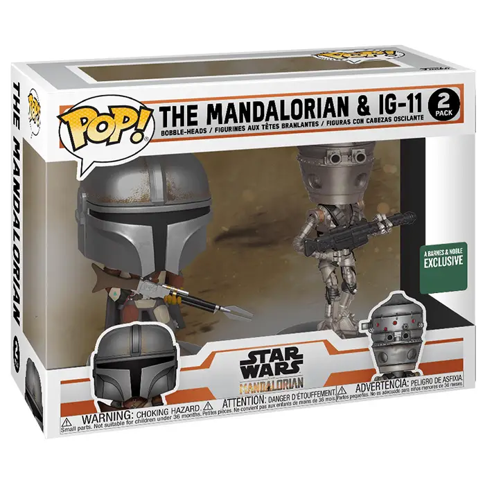 Figurine pop Figurines The Mandalorian & IG-11 - Star Wars The Mandalorian - 2