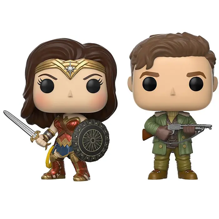 Figurine pop Figurines Wonder Woman et Steve Trevor - Wonder Woman - 1