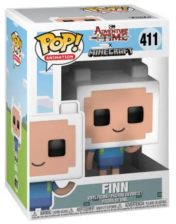 Figurine pop Finn l'humain - Style Minecraft - Adventure Time - 1