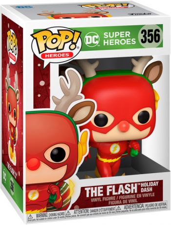 Figurine pop Flash en Rodolphe le Renne (Noël) - DC Super-Héros - 1