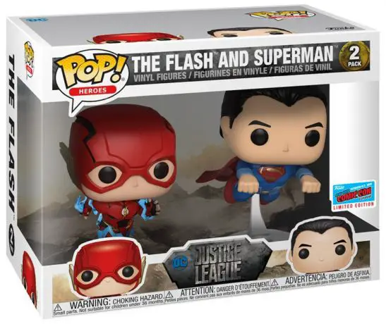 Figurine pop Flash & Superman - Course - 2 Pack - Justice League - 1