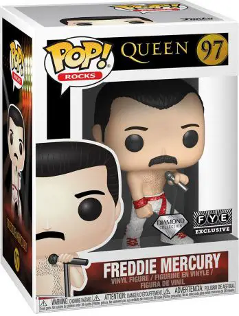 Figurine pop Freddie Mercury - Pailleté - Queen - 1