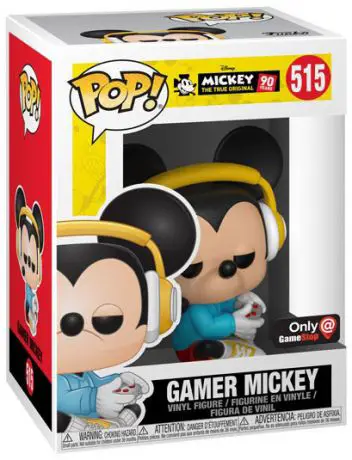Figurine pop Gamer Mickey assis - Mickey Mouse - 90 Ans - 1