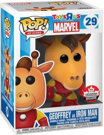 Figurine pop Geoffrey en Iron Man - Icônes de Pub - 1