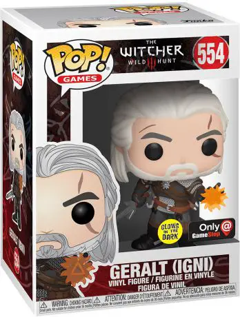 Figurine pop Geralt (IGNI) - Brillant dans le noir - The Witcher 3: Wild Hunt - 1