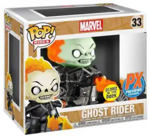 Figurine Ghost Rider sur moto – Brillant dans le noir – Marvel Comics- #33