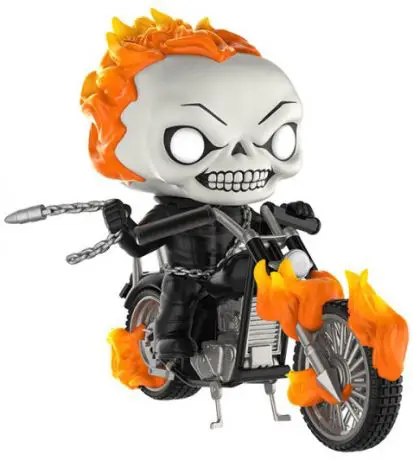 Figurine pop Ghost Rider sur sa moto - Marvel Comics - 2