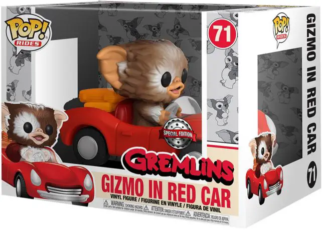 Figurine pop Gizmo dans Voiture Rouge - Gremlins - 1