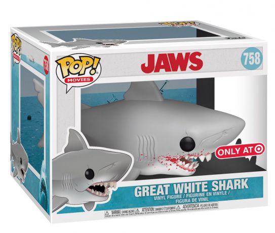 Figurine pop Grand requin blanc avec sang - 15 cm - Les Dents de la Mer - 1