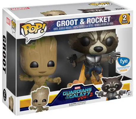 Figurine pop Groot & Rocket - 2 pack - Les Gardiens de la Galaxie 2 - 1